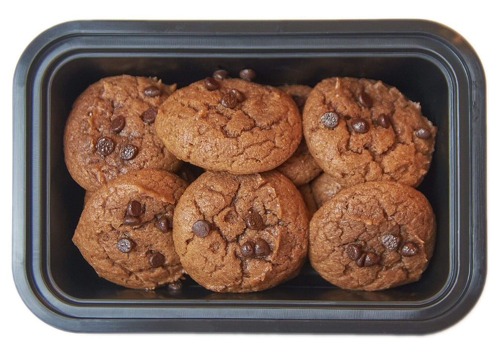 Chocolate Chocolate Chip Protein Cookies